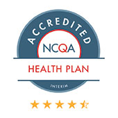 Accredited NCQA Health Plan Interim logo with 4.5 star rating