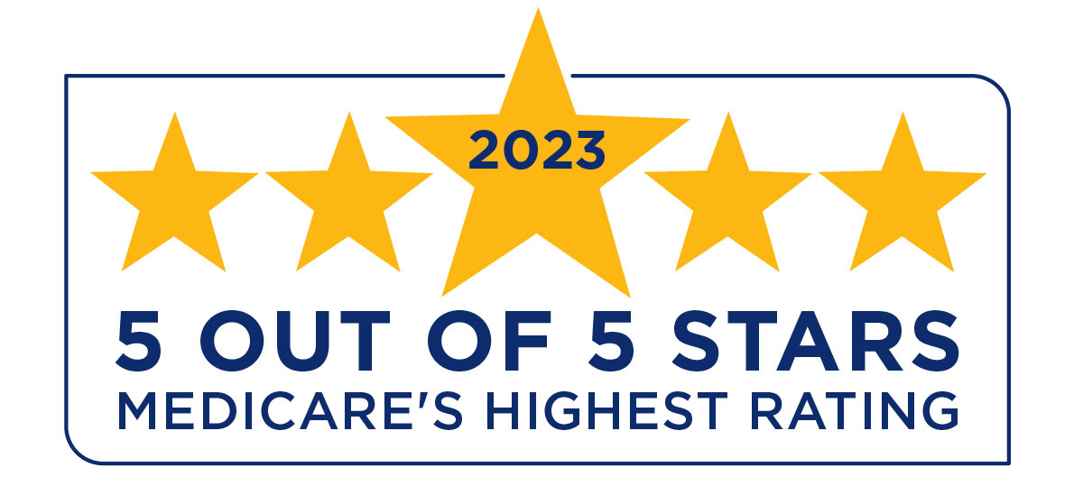 graphic of the Medicare five star rating